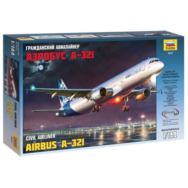1/144 Airbus A-321 Plastik Yolcu Uçağı Maket Kiti
