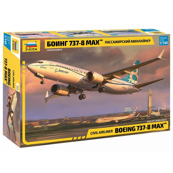 1/144 Boeing 737 Max 8 Plastik Uçak Maket Kiti
