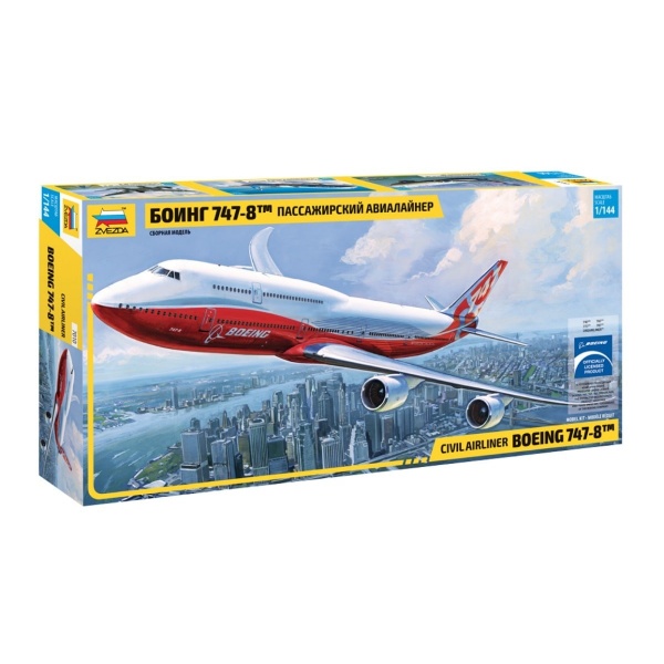 1/144 Boeing 747-8 Plastik Uçak Maket Kiti