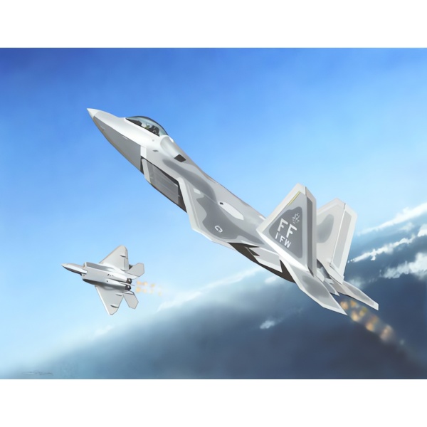 1/144 F-22A Raptor Plastik Uçak Maket Kiti