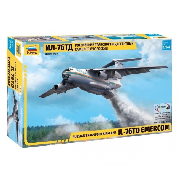 1/144 IL-76 TD Emercom Plastik Uçak Maket Kiti