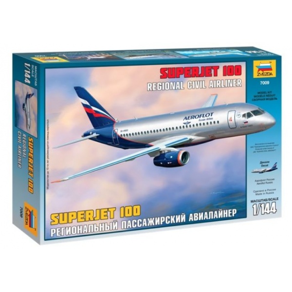 1/144 Superjet 100 Plastik Uçak Maket Kiti