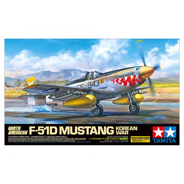 1/32 US. P-51D Mustang Korean War Plastik Uçak Maket Kiti