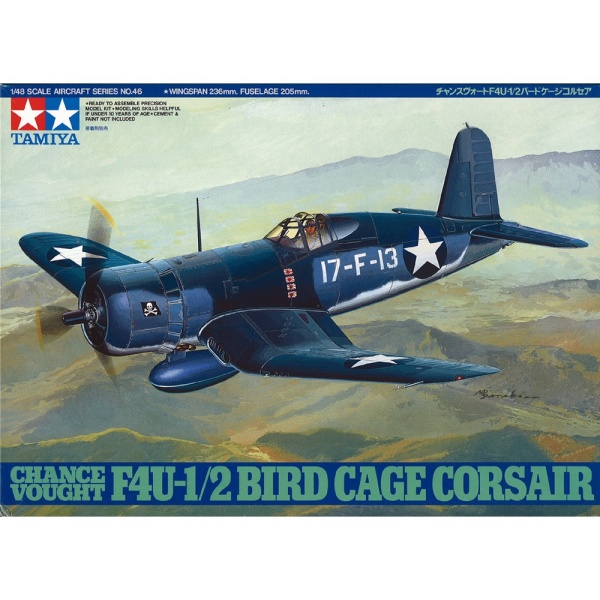 1/48 Chance Vought F4U-1/2 Bird Cage Corsair Plastik Uçak Maket Kiti