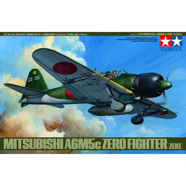 1/48 Japanese Mitsubishi A6M5c Type 52 Zero Fighter Plastik Uçak Maket Kiti
