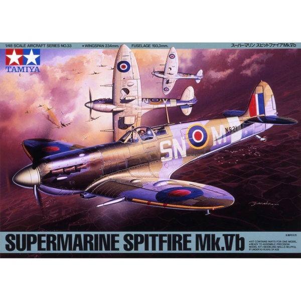 1/48 Supermarine Spitfire Mk.Vb Plastik Uçak Maket Kiti