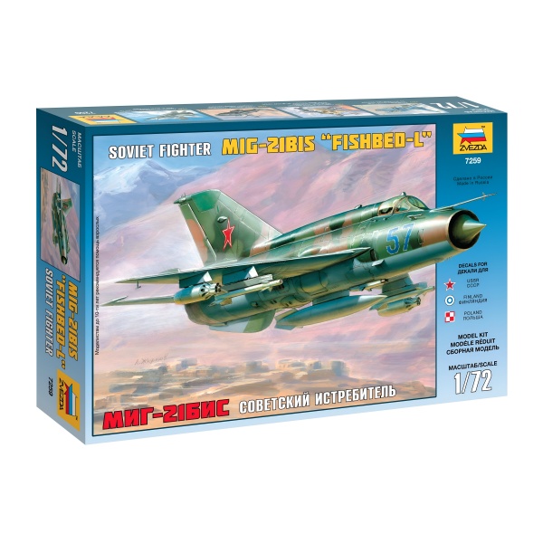 1/72 Mig-21 Bis Soviet Fighter Plastik Uçak Maket Kiti