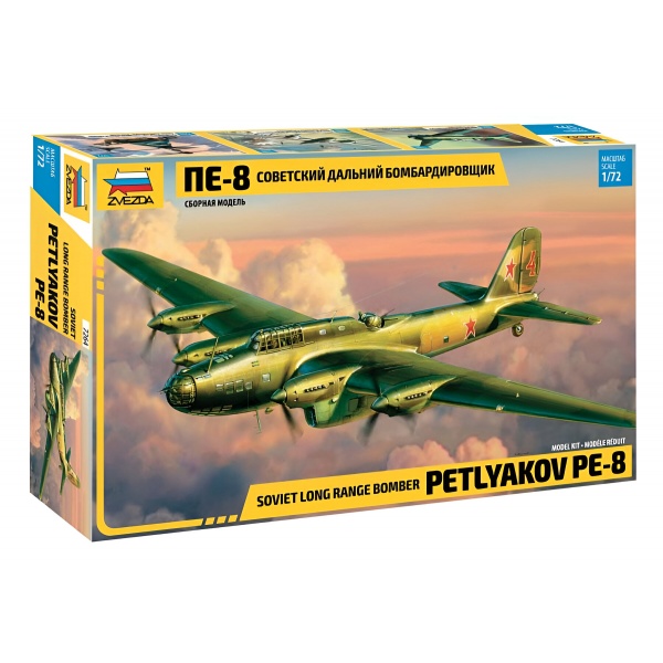 1/72 Pe-8 Sov. Long Range Heavy Bomber  Plastik Uçak Maket Kiti