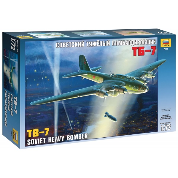 1/72 Soviet Bomber Tb-7 Plastik Uçak Maket Kiti