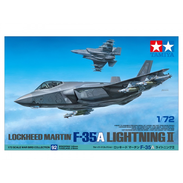 1/72 US. Lockheed Martin F-35A Lighning II Plastik Uçak Maket Kiti