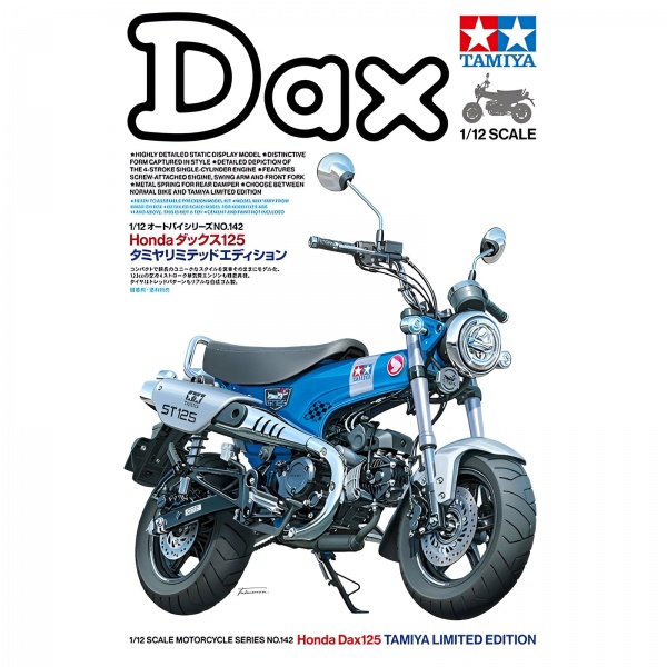 1/12 Honda Dax 125 Plastik Motosiklet Maket Kiti