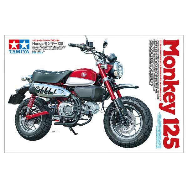 1/12 Honda Monkey 125 Plastik Motosiklet Maket Kiti