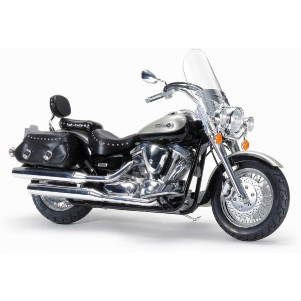 1/12 Yamaha XV1600 RoadStar Custom Plastik Motosiklet Maket Kiti