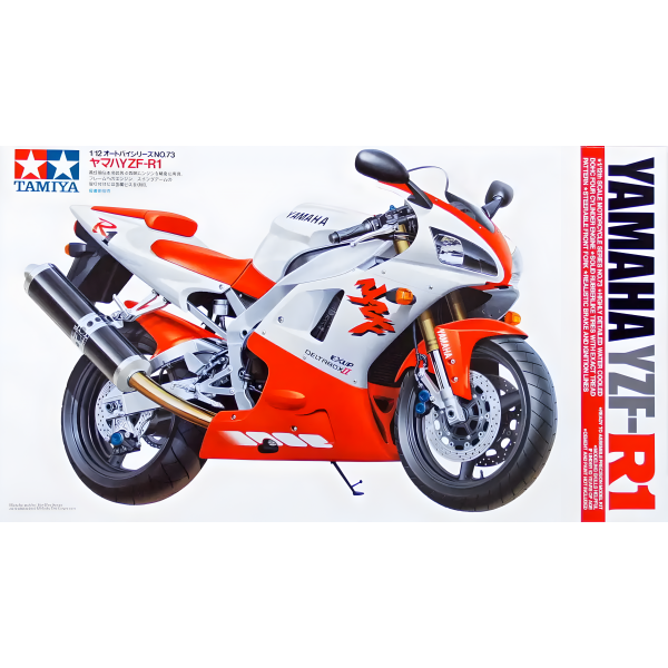 1/12 Yamaha YZF-R1 Plastik Motosiklet Maket Kiti