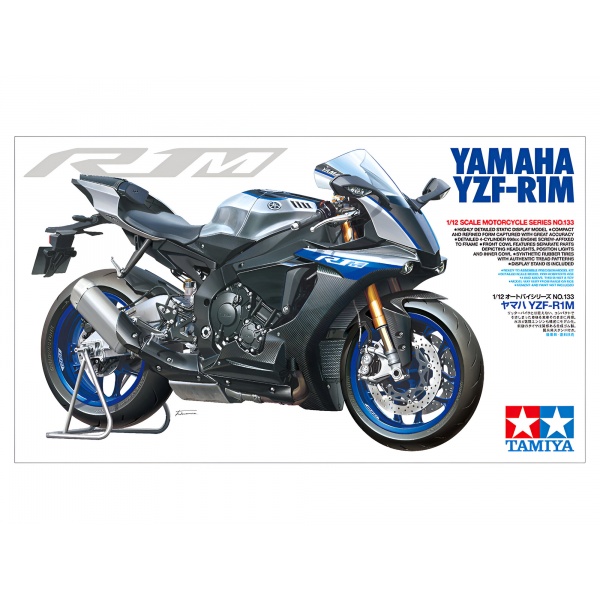 1/12 Yamaha YZF-R1M Plastik Motosiklet Maket Kiti