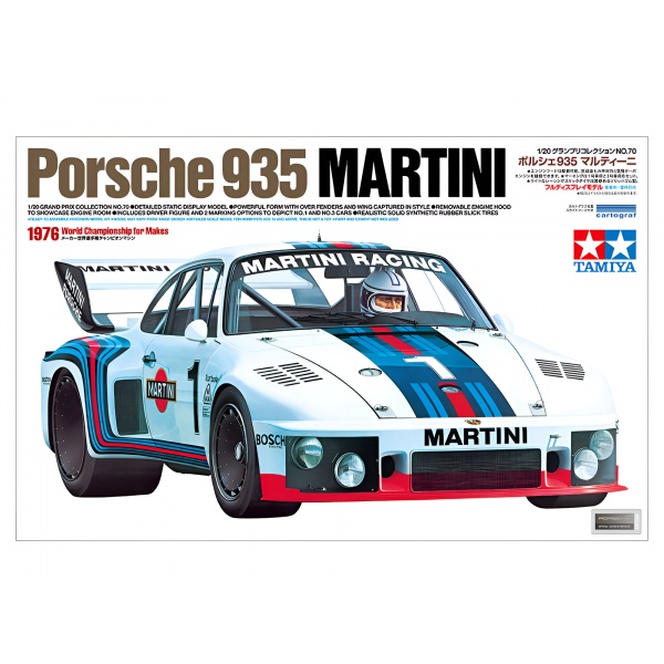 1/20 Porsche 935 Martini Plastik Araba Maket Kiti