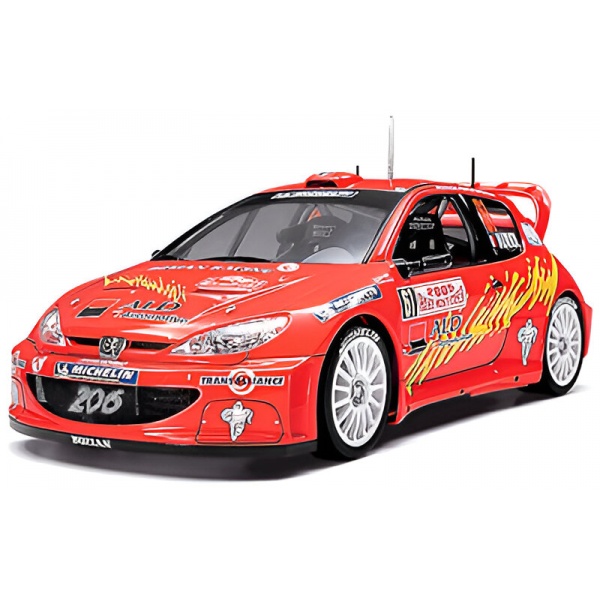 1/24 Bozian Peugeot 206 WRC 2005 Plastik Araba Maket Kiti