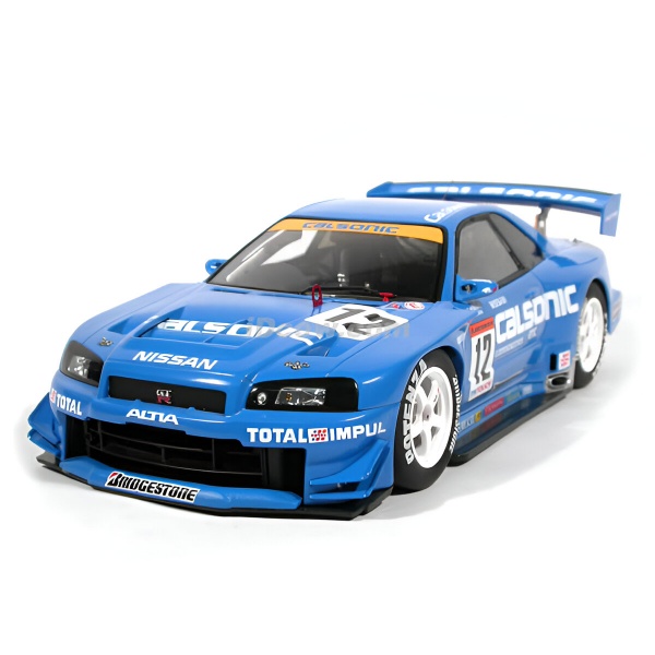 1/24 Nissan Calsonic GT-R (R34) Plastik Araba Maket Kiti