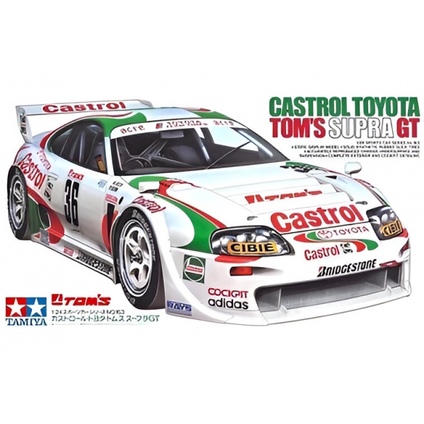 1/24 Castrol Toyota Tom's Supra GT Plastik Araba Maket Kiti