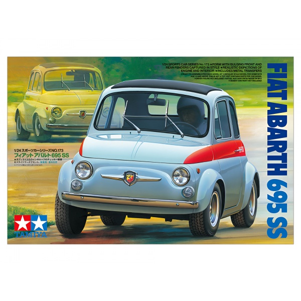 1/24 Fiat Abarth 695 SS Plastik Araba Maket Kiti