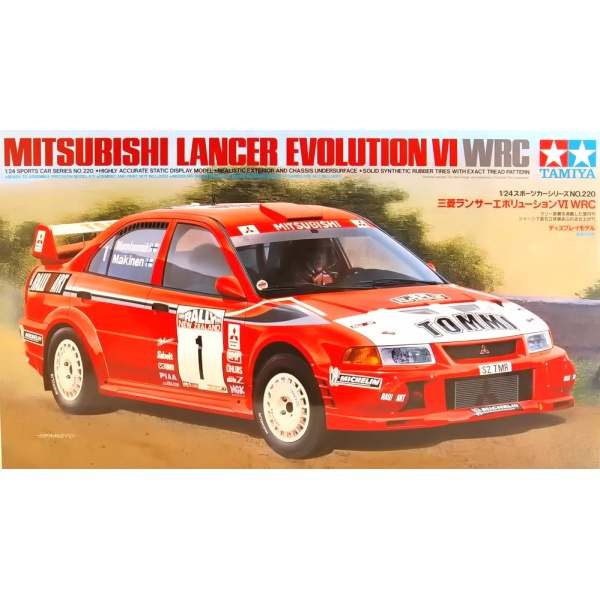 1/24 Lancer Evolution Vl WRC Plastik Araba Maket Kiti