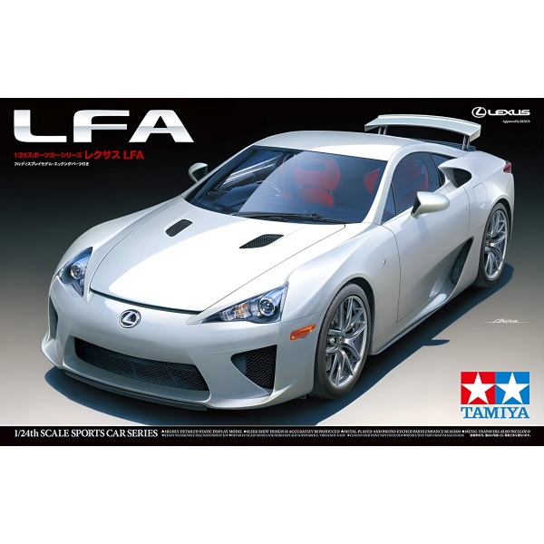 1/24 Lexus LFA V10 Plastik Araba Maket Kiti