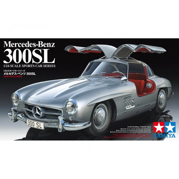 1/24 Mercedes-Benz 300SL Plastik Araba Maket Kiti