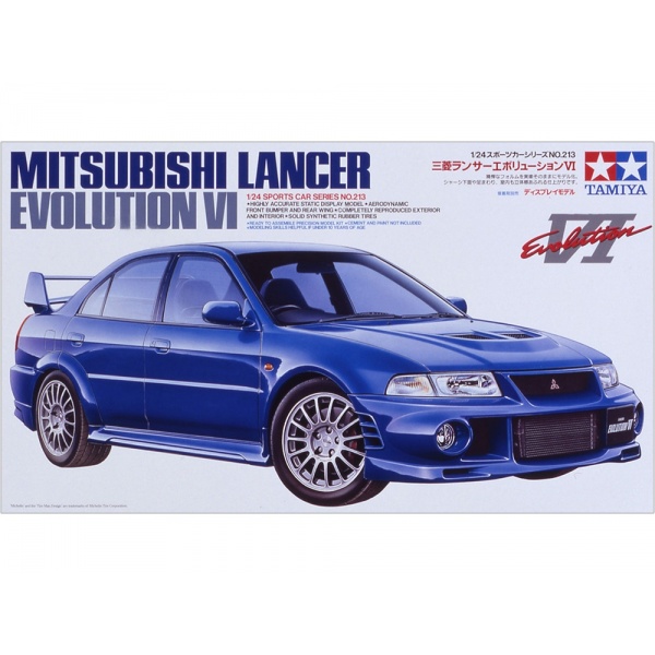 1/24 Mitsubishi Lancer Evolution Vl Plastik Araba Maket Kiti
