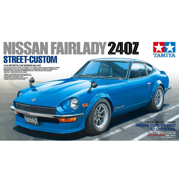 1/24 Nissan 240Z Street Custom Plastik Araba Maket Kiti