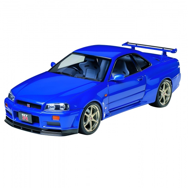 1/24 Nissan Skyline GT-R V-Spec R34 Plastik Araba Maket Kiti
