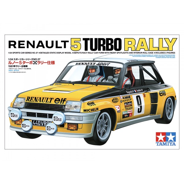 1/24 Renault 5 Turbo Rally Plastik Araba Maket Kiti