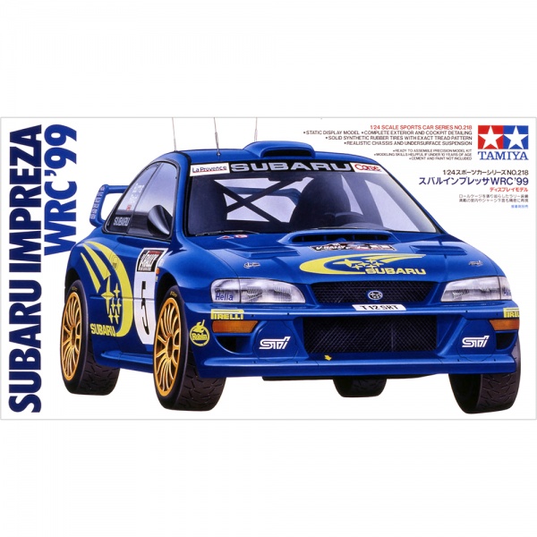 1/24 Subaru Impreza WRC '99 Plastik Araba Maket Kiti