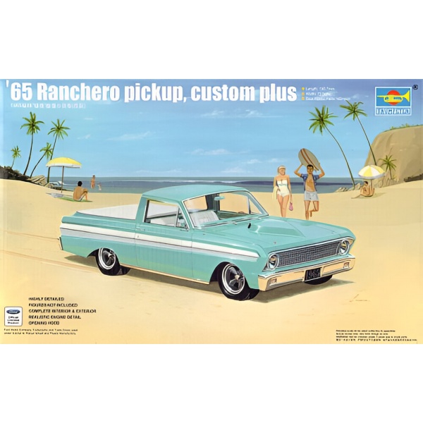 1/25 65 Ranchero Pickup Custom Plus Plastik Araba Maket Kiti