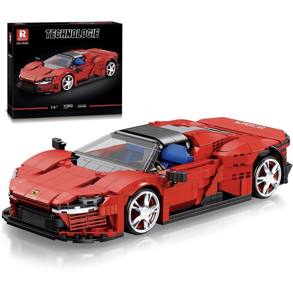 1/16 Ferrari Daytona SP3, Teknik Blok Yapı Kiti (1168 Parça)