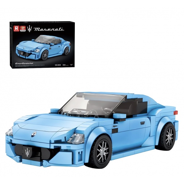 1/24 GranTurismo Maserati Mavi, Teknik Blok Yapı Kiti (384 Parça)