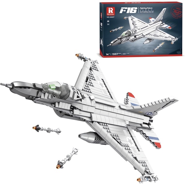 F-16 Fighting Falcon Savaş Uçağı, Teknik Blok Yapı Kiti (1427 Parça)