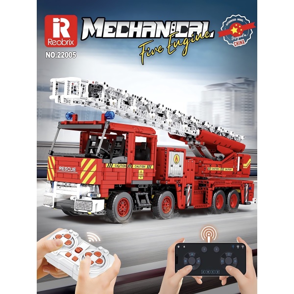 İtfaiye Aracı RC Kontrollü, Teknik Blok Yapı Kiti (3266 Parça)