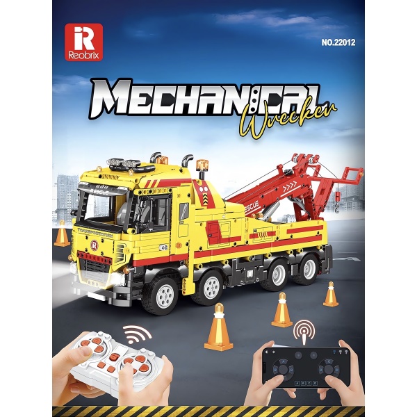 Kurtarma Aracı RC Kontrollü, Teknik Blok Yapı Kiti (1910 Parça)