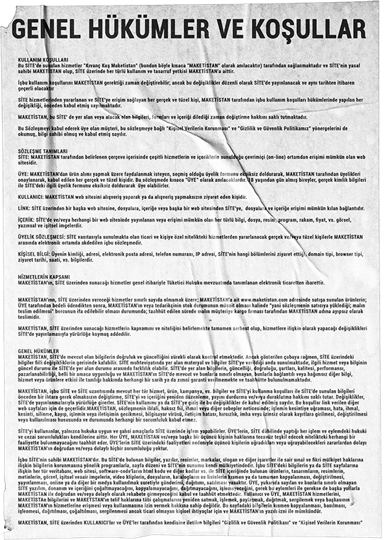 Genel hükümler ve koşullar